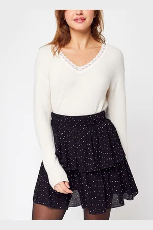 VERO MODA Vmadele Ls Lace V-Neck Blouse Ga Fr by