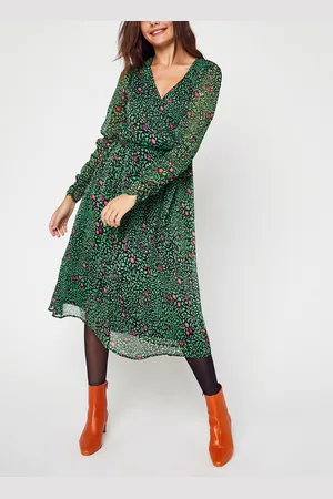 VERO MODA Vmcarolina Kas Ls Calf Dress Wvn Ga by
