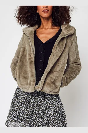 VERO MODA Vmsuihoodie Short Faux Fur Jacket Boos by