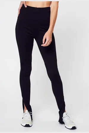 NA-KD Side Slit Jersey Pants by