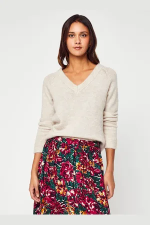 SELECTED Slflulu Ls Knit V-Neck B Noos by
