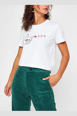 Pieces® PCLOVA SS TEE BOX D2D by