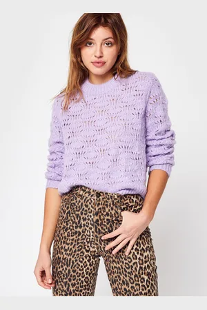 Pieces® PCNANCY LS O-NECK KNIT PB BC by