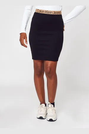 Calvin Klein Logo Tape Milano Skirt by