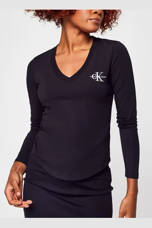 Calvin Klein Monologo Long Sleeves V-Neck Tee by