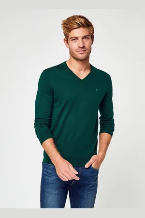 Ralph Lauren Pull col V en laine mérino by