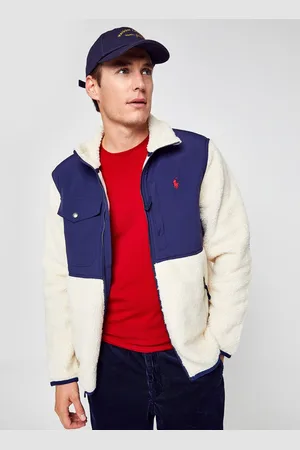 Ralph Lauren Veste zippé en sherpa Polo Player by