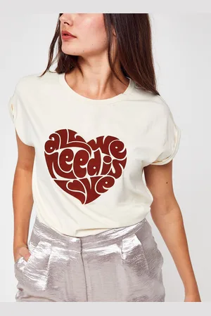 VILA VIHINNA FLOCK SS T-SHIRT/SU by
