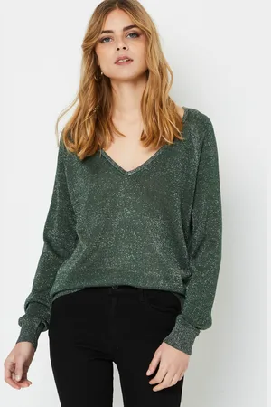 VILA VIKLANO REV NEW V-NECK L/S KNIT TOP by