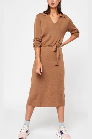 VILA VIMARLA COLLAR L/S KNIT DRESS by