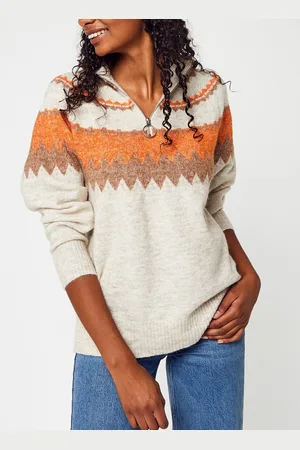 VILA VIALVA ZIP L/S JACQUARD KNIT TOP/SU by