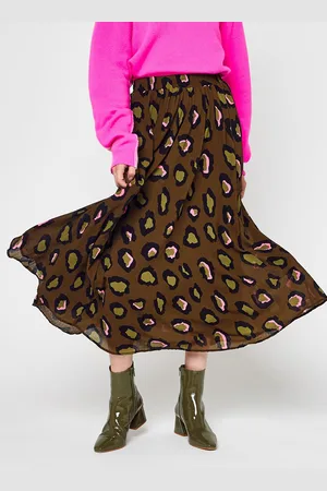 Essentiel Antwerp Camo Midi Skirt by