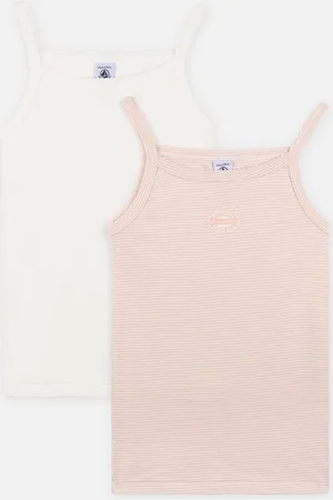 Petit Bateau Lot De 2 Chemises Bretelles Fille by