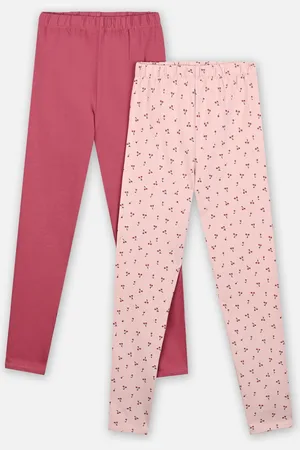 Vertbaudet Lot 2 Leggings Candelor Lot Mauve by