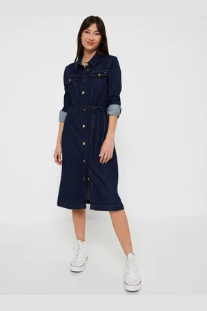 Tommy Hilfiger Dnm Ls Dress Belt Knee Vic by