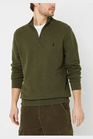 Ralph Lauren Pull demi-zip en coton texturé by