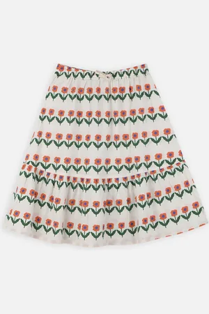Tiny Cottons Flowerbeds Long Skirt by