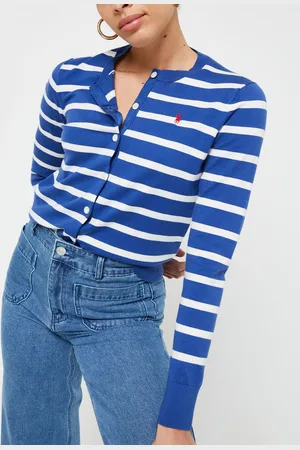 Ralph Lauren Cardigan rayé en coton mélangé by