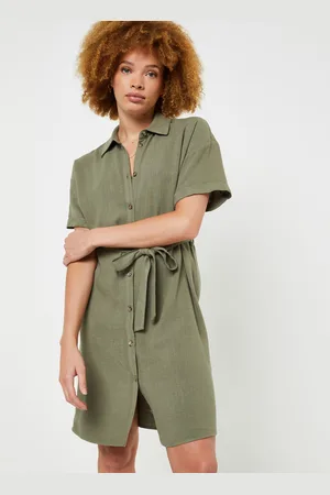 Pieces® PCVINSTY SS LINEN SHIRT DRESS NOOS by