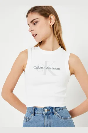 Calvin Klein Archival Monologo Rib Tank Top by