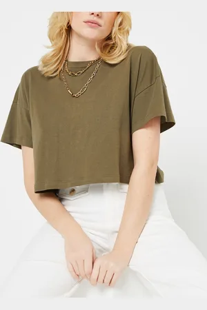 Noisy May Nmalena S/S O-Neck Semicrop Top Fwd Noos by