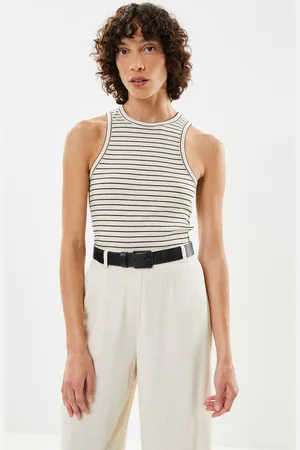 SELECTED Slfanna O-Neck Striped Tank Top by