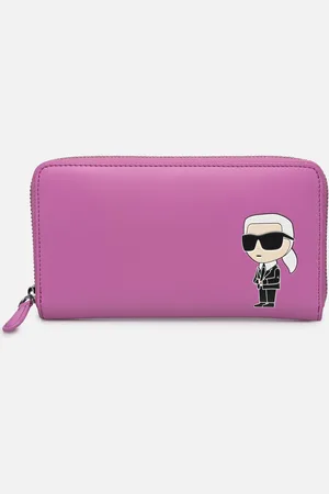 Karl Lagerfeld K/Ikonik 2.0 Leather Cont Wllt by