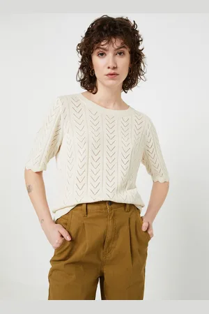 VILA Vishelley O-Neck 2/4 Knit Top - Noos by