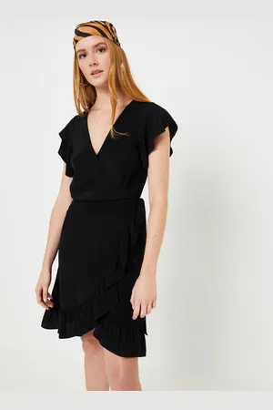 VILA Vifini Wrap S/S Short Dress - Noos by