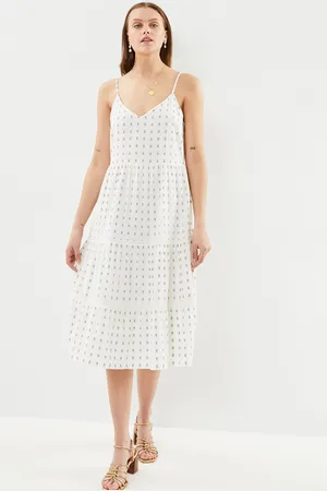 VILA Viwill S/L Mid Calf Dress by