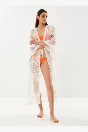 VILA VIODETTI BELTED LONG KIMONO by