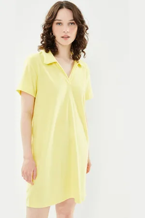 VILA VIFROTTE V-NECK S/S POLO DRESS/SU/LS by