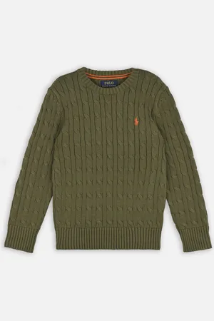 Ralph Lauren Pull torsadé en coton 702674 by