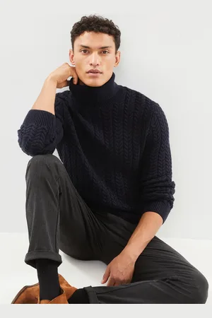 SELECTED Slhbrai Ls Knt Cable Neck W by