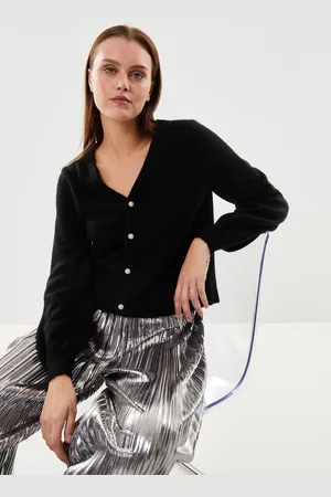 VERO MODA Vmebru Ls V-Back Button Pullover Btq Ga by