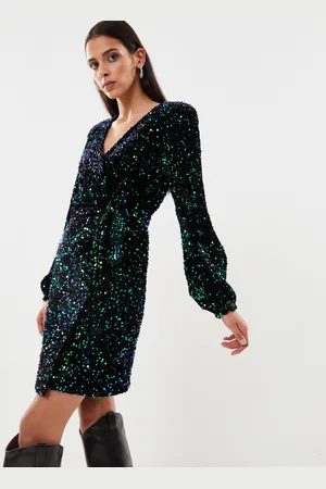 VERO MODA Vmbella Ls Wrap Short Dress Jrs by
