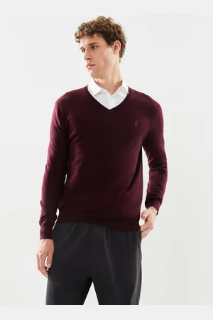 Ralph Lauren Pull col V en laine mérino by