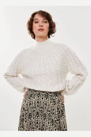 VILA Vioya High Neck LS Cable Knit TopSu by