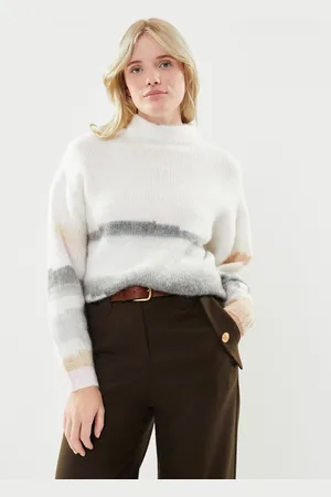 Pieces® PCJERIA LS HIGH NECK JACQUARD KNIT BC by