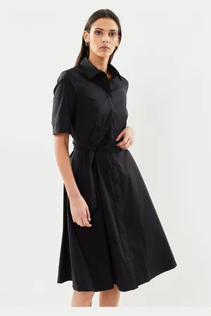 Ralph Lauren Robe-chemise ceinturée en coton mélangé by