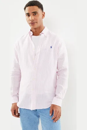 Ralph Lauren Chemise Rayée Ajustée En Lin by