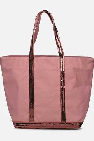 Vanessa Bruno Cabas L Porte Epaule En Toile Coton Et Paillettes by