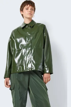 Noisy May Nmsky L/S Short Vinyl Coat Noos by