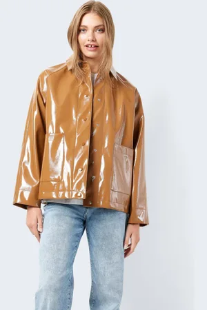 Noisy May Nmsky L/S Short Vinyl Coat Noos by