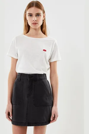 Noisy May Nmregina Hw Denim Skirt Vi431Dg S* by