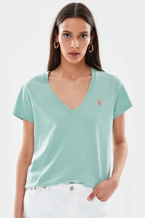 Ralph Lauren T-shirt col en V en jersey by
