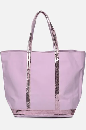 Vanessa Bruno Cabas L Porte Epaule En Toile Coton Et Paillettes by