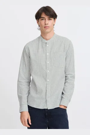 Casual Friday CFANDREW LS striped linen mix shirt by