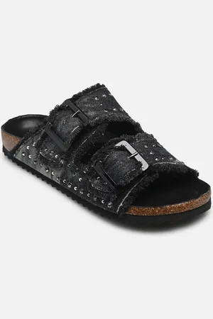Colors of California Two buckle denim sandal by