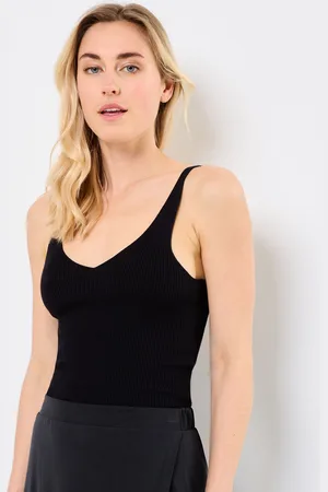VILA VIWENNIE V-NECK RIB KNIT S/L TOP - NOOS by